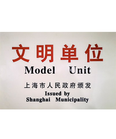上海市人民政府颁发“文明单位”称号